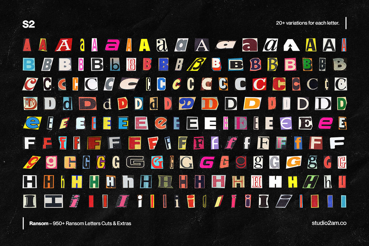 ransom note magazine cut out letters