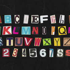 animated ransom note magazine cut out letters