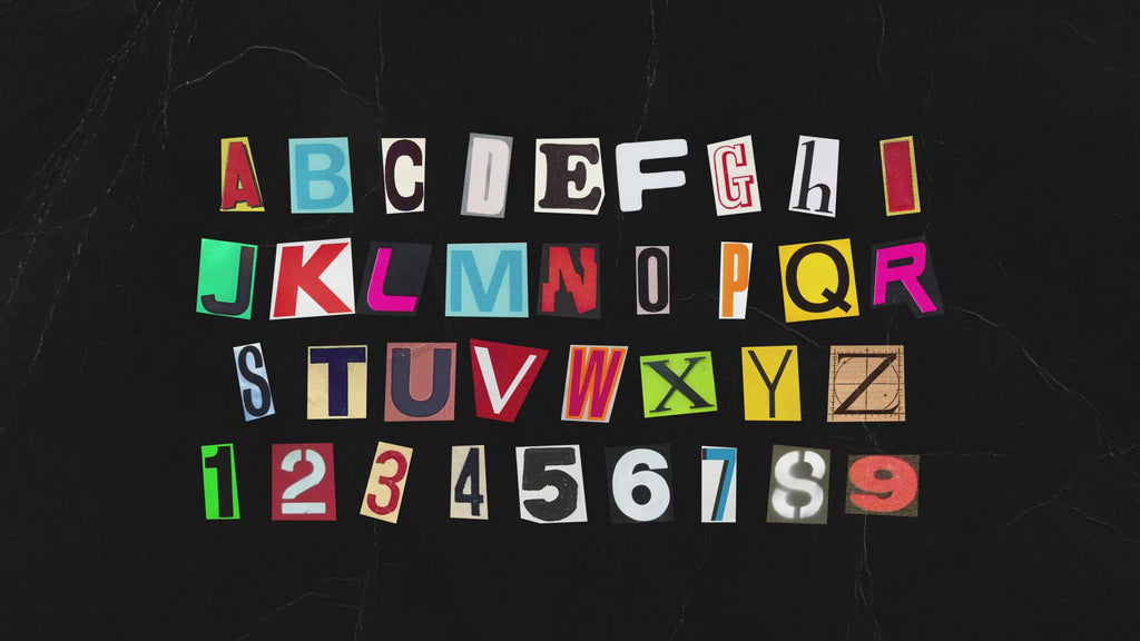 animated ransom note magazine cut out letters